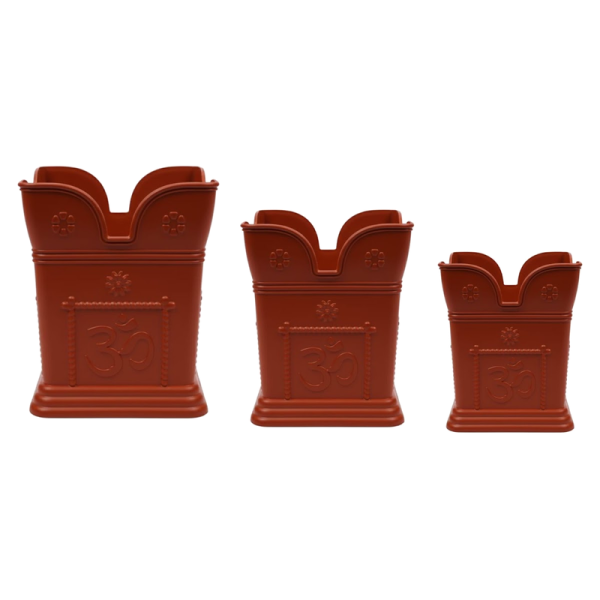 Tulsi Pot Set of 3